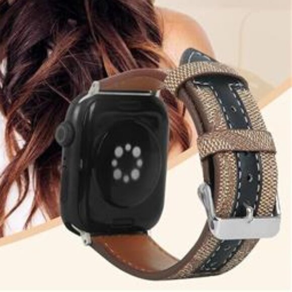 NEW Leather Luxury Design Apple Watch Band - Picture 4 of 5